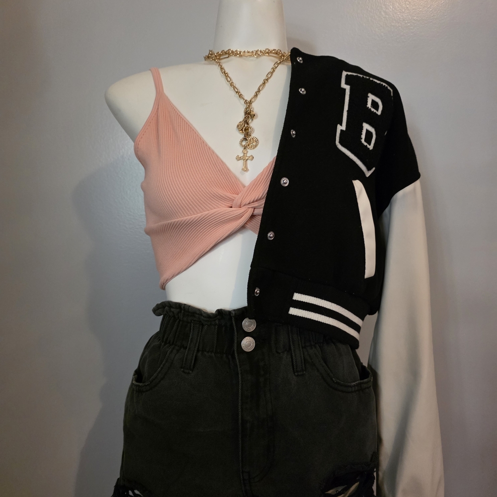 Windsor Twist Front Crop Tops